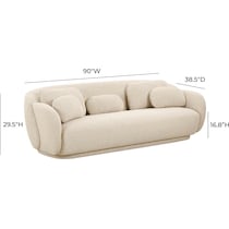 monique neutral sofa   