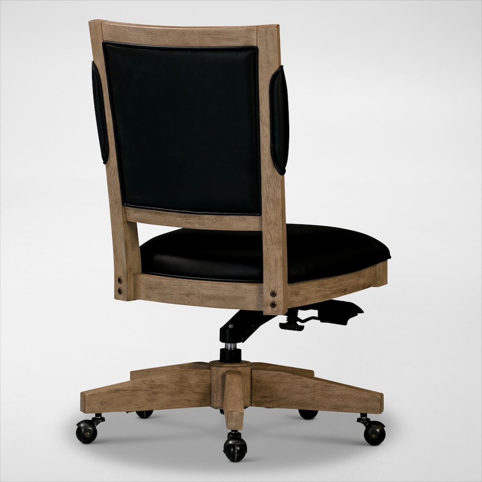 monroe light brown office chair   