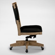 monroe light brown office chair   