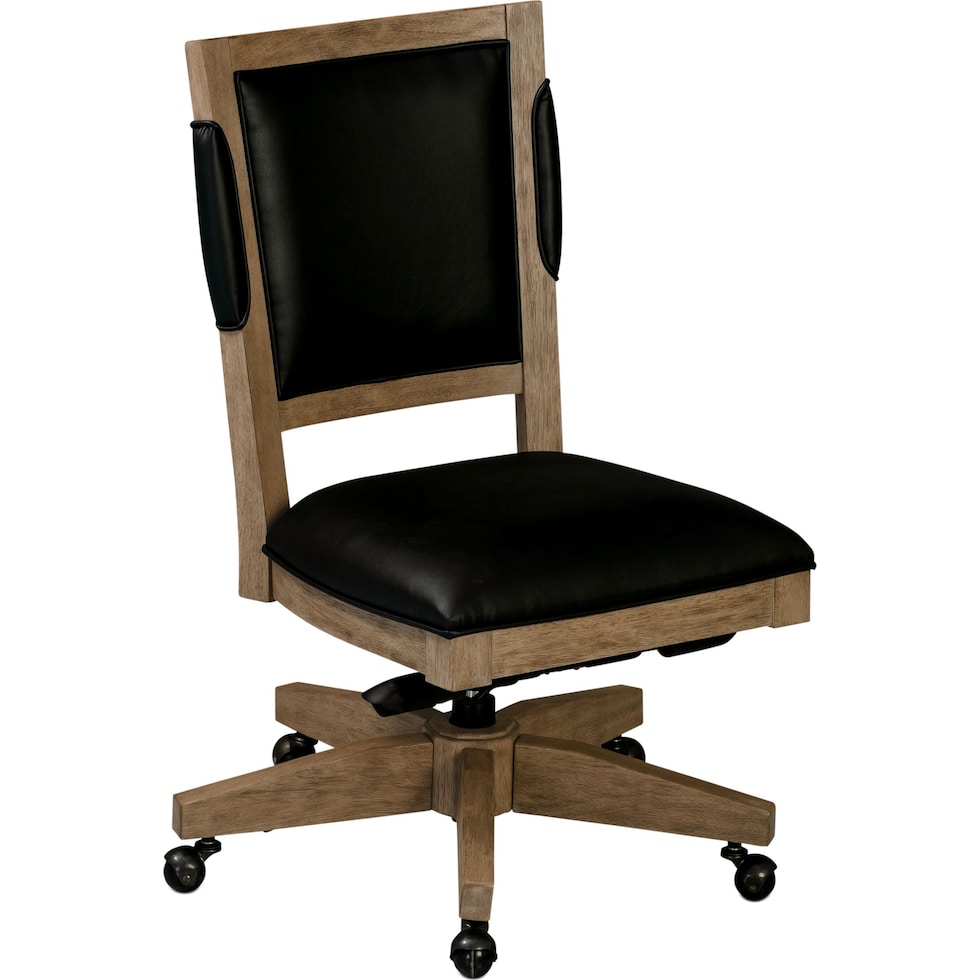 monroe light brown office chair   