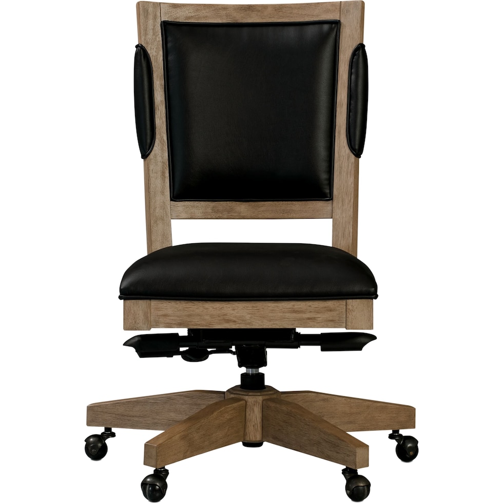 monroe light brown office chair   