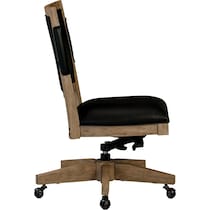 monroe light brown office chair   