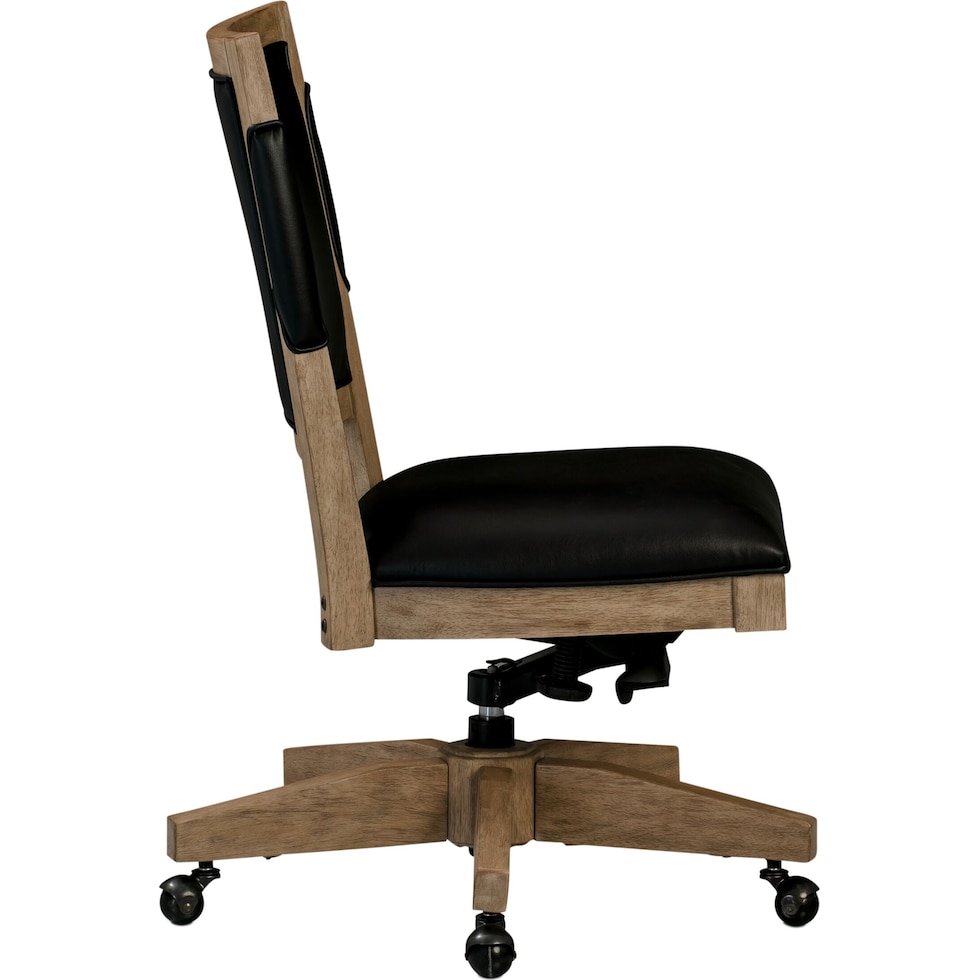 monroe light brown office chair   