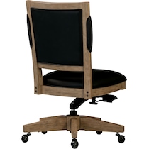monroe light brown office chair   