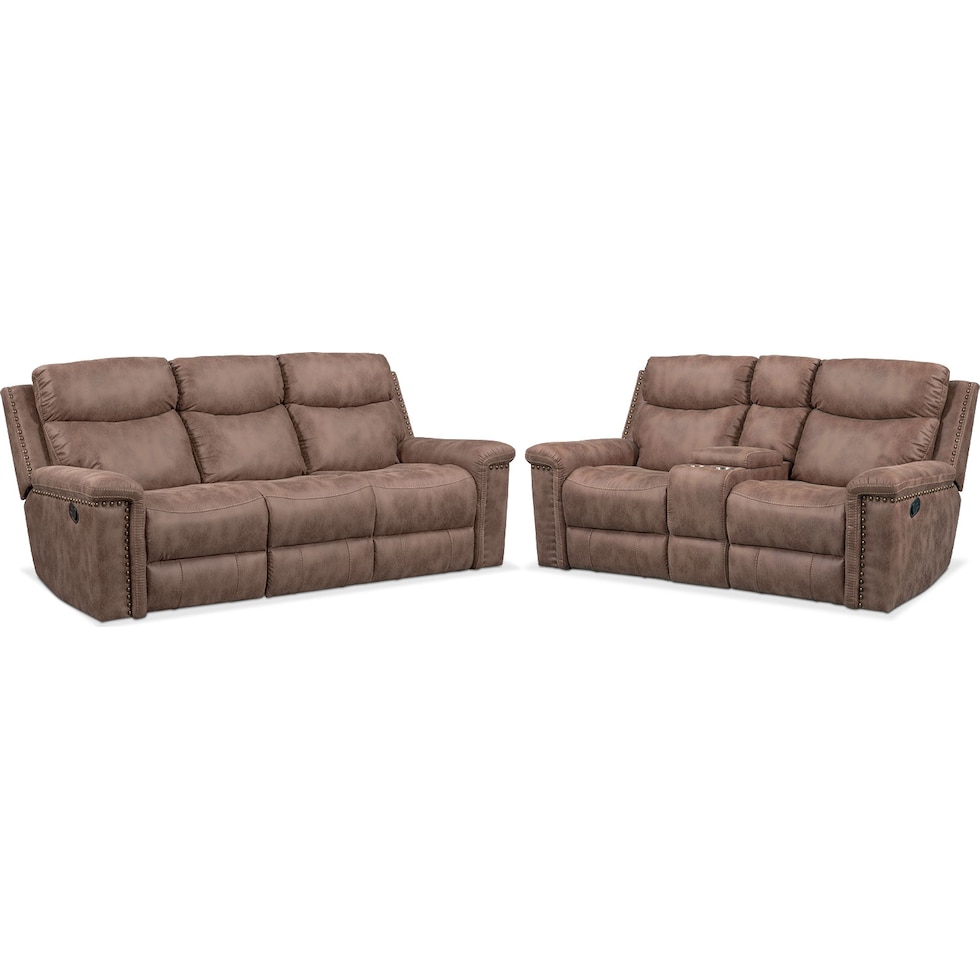 montana manual light brown  pc living room   