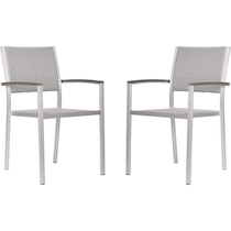 montana silver outdoor chair   