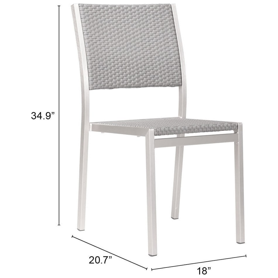 montana silver outdoor chair   