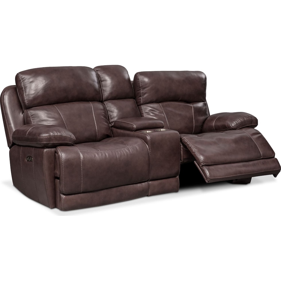 monte carlo dark brown loveseat   