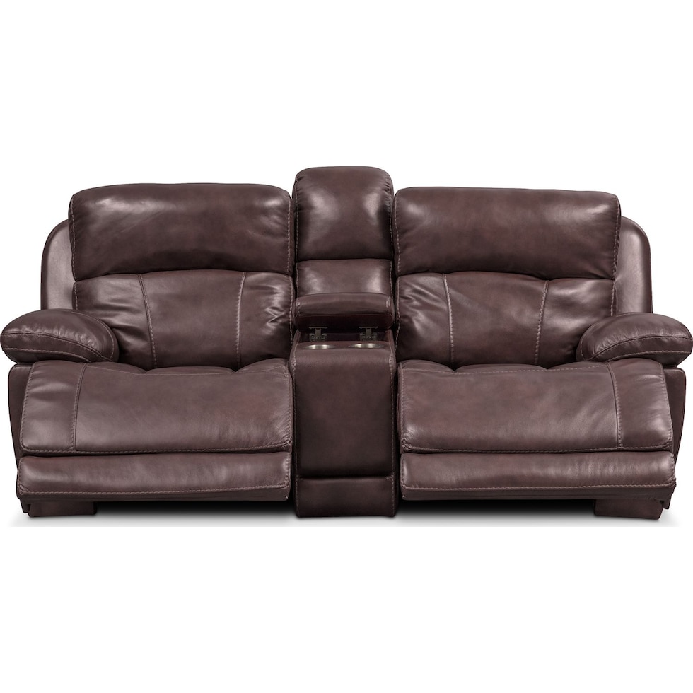 monte carlo dark brown loveseat   