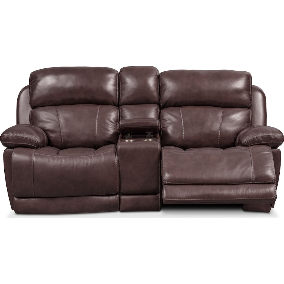 monte carlo dark brown loveseat   