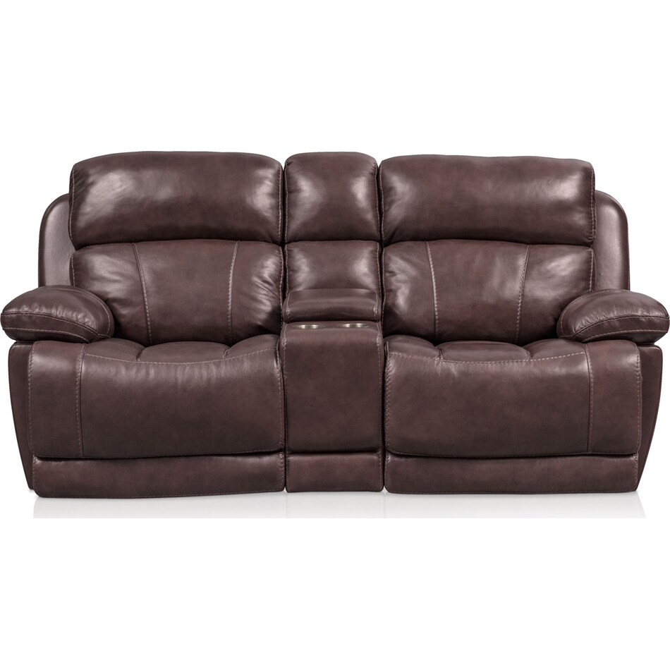 monte carlo dark brown loveseat   