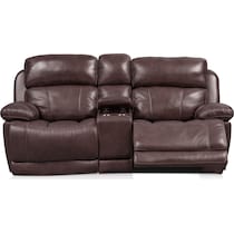 monte carlo dark brown loveseat   