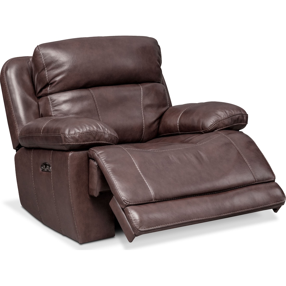 monte carlo dark brown recliner   