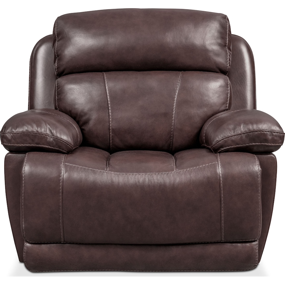 monte carlo dark brown recliner   