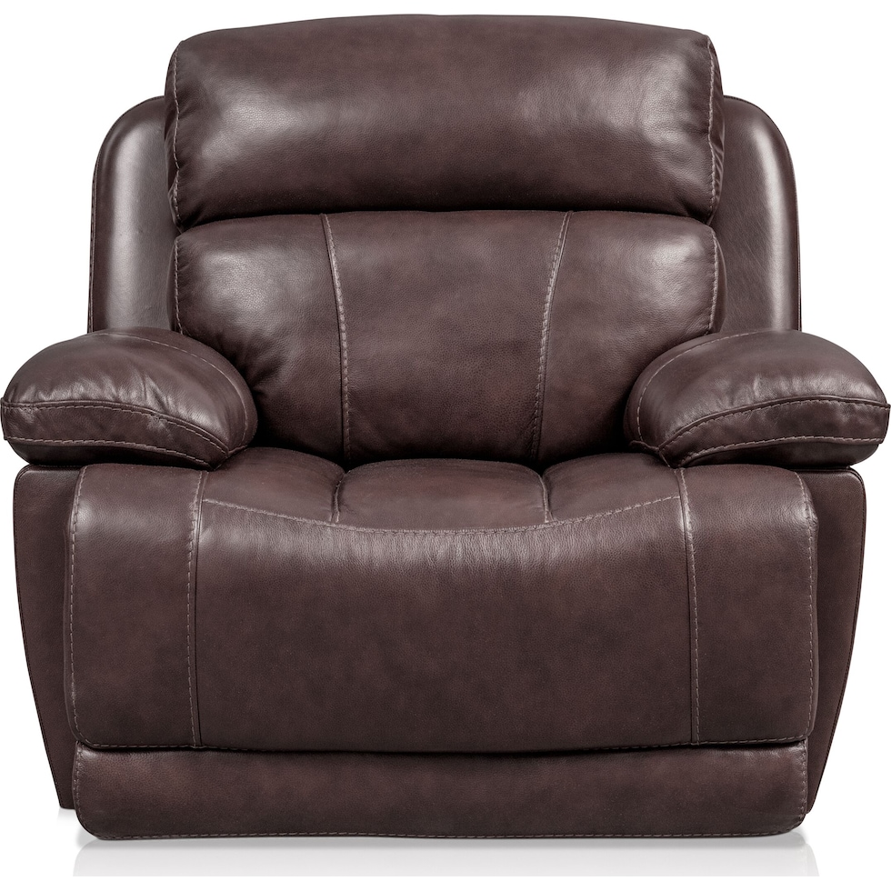 monte carlo dark brown recliner   