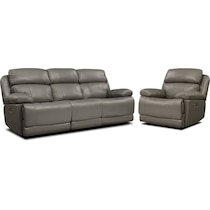 monte carlo gray  pc power reclining living room   