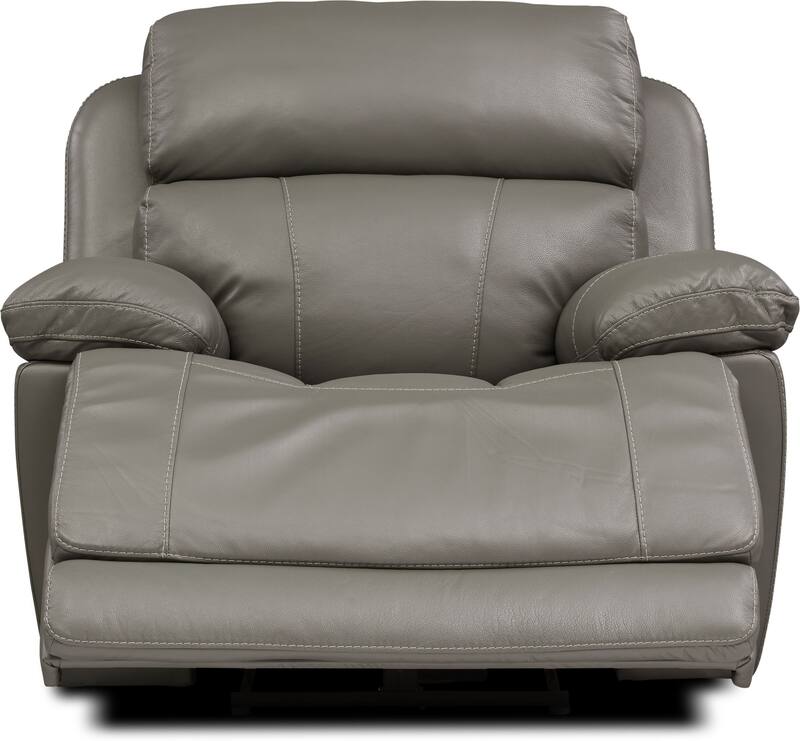 Monte Carlo Dual-Power Recliner - Gray | American Signature Furniture