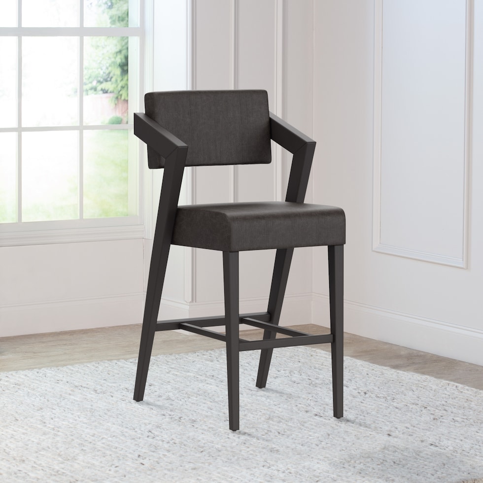 montepulciano black bar stool   