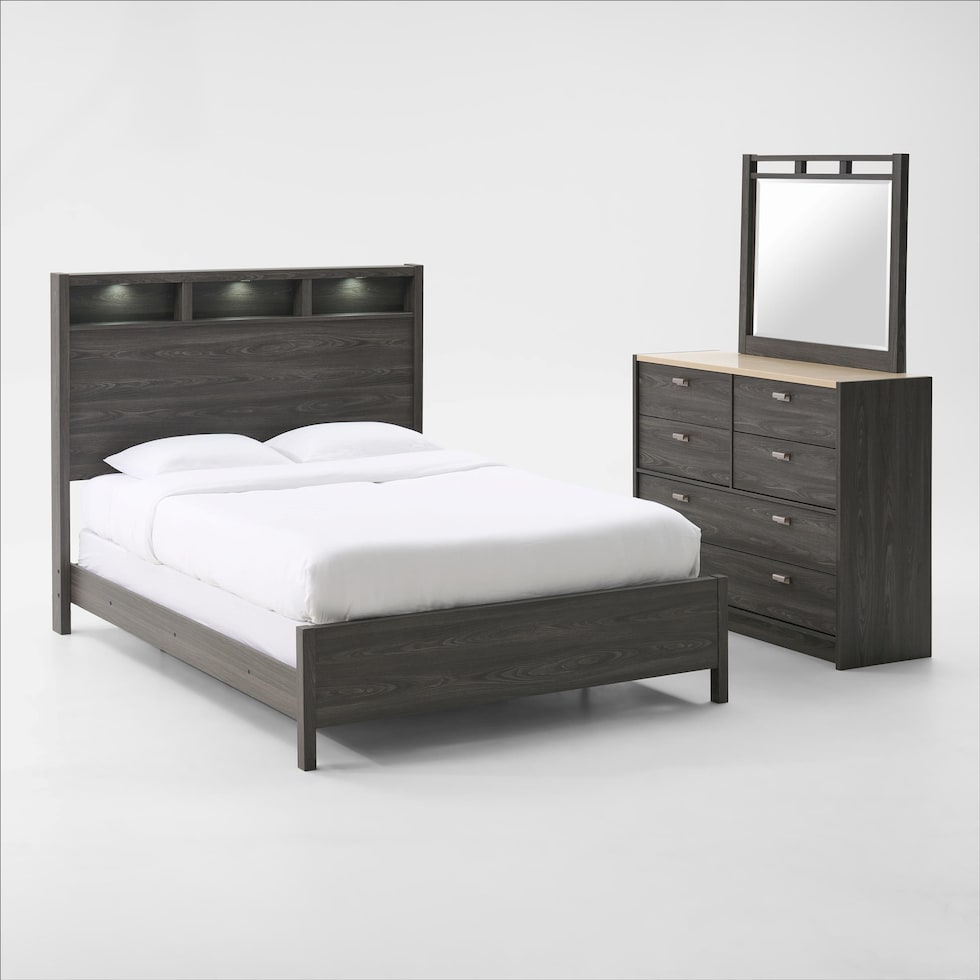 monterey brown  pc queen bedroom   