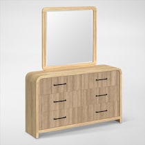monty bedroom neutral dresser and mirror   