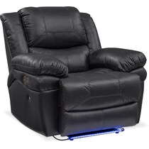 monza power black power recliner   