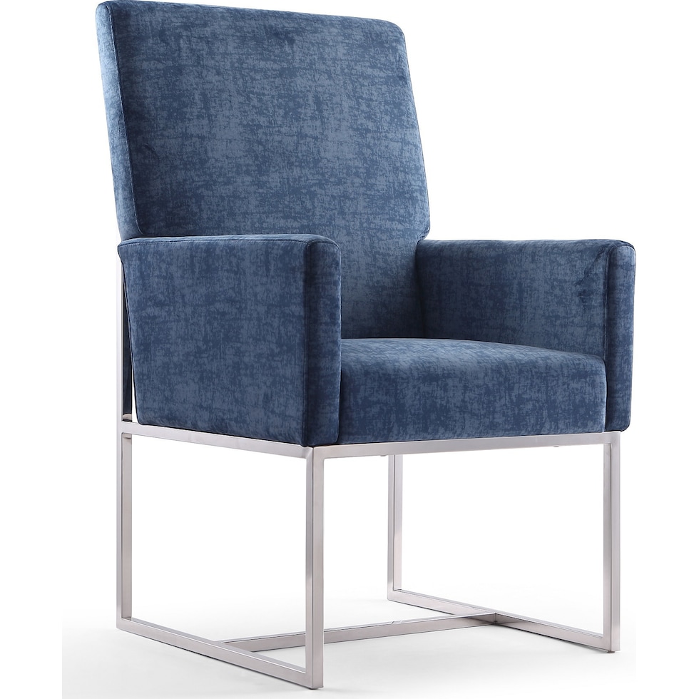 moore blue dining chair   