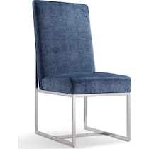 moore blue dining chair   