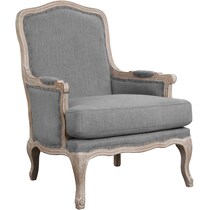 moraga gray accent chair   