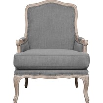 moraga gray accent chair   