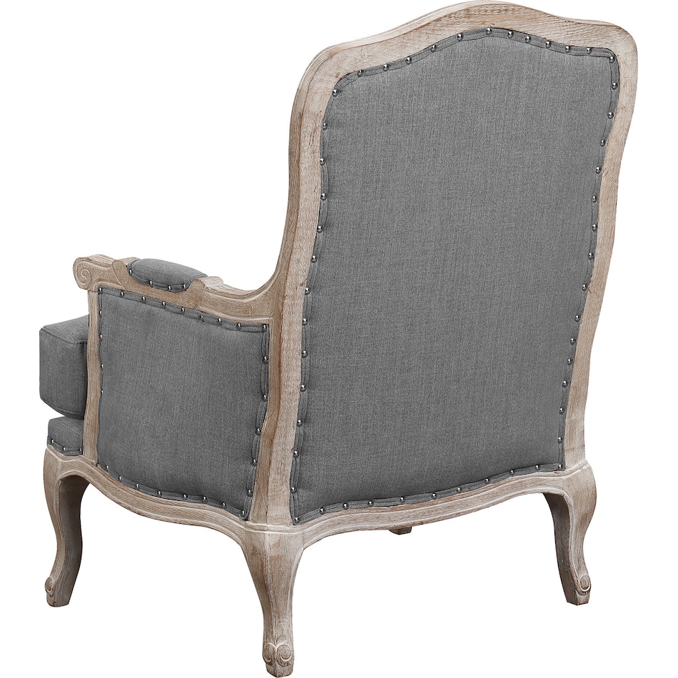 moraga gray accent chair   