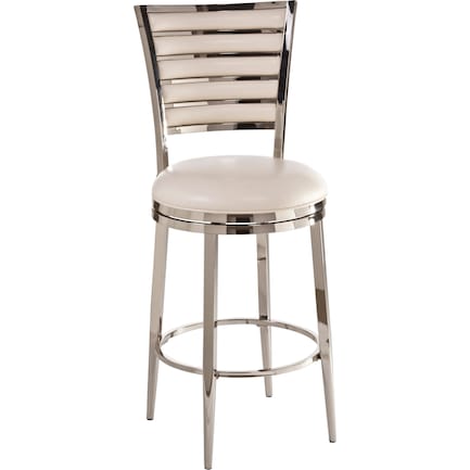 Moran Swivel Counter-Height Stool - White
