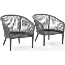 morehead gray outdoor chair set   