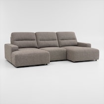 morena light brown sectional   