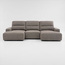 morena light brown sectional   