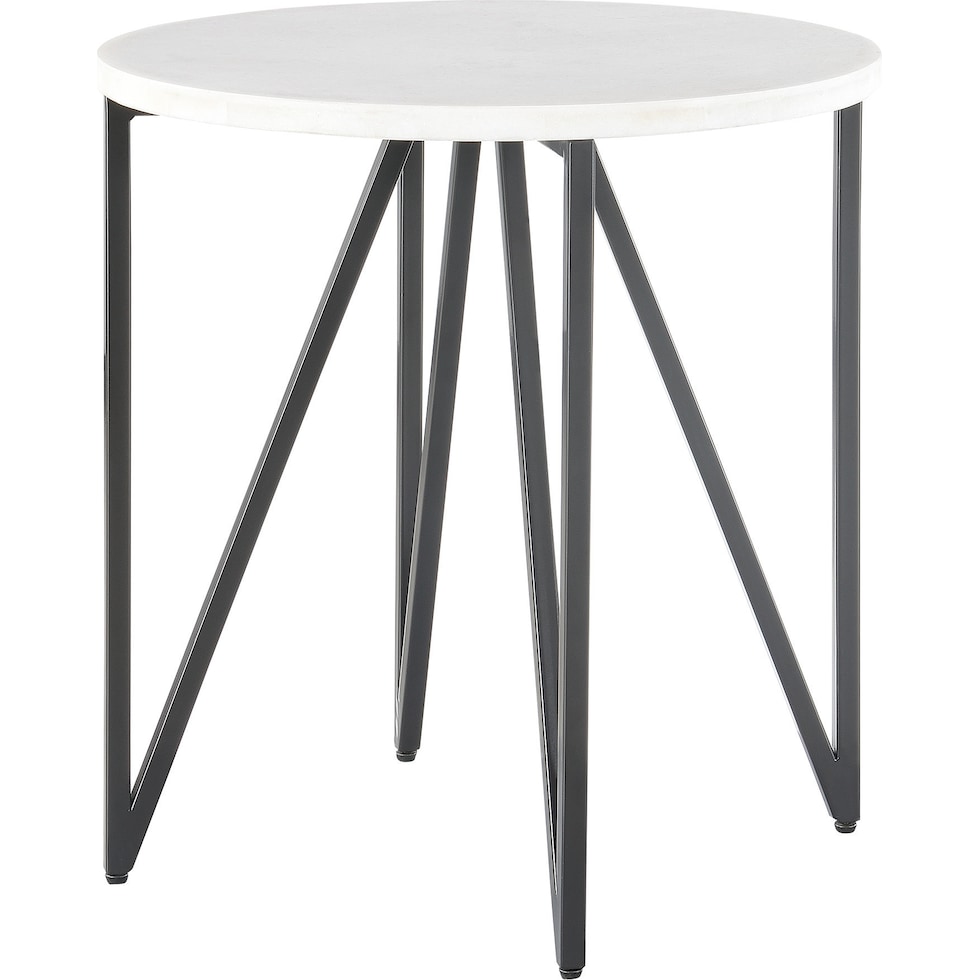 morgan black end table   