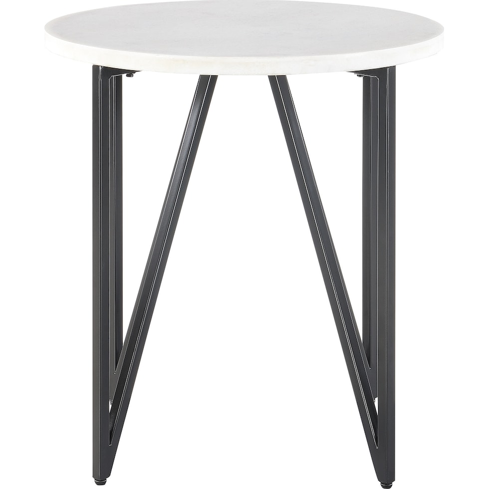 morgan black end table   