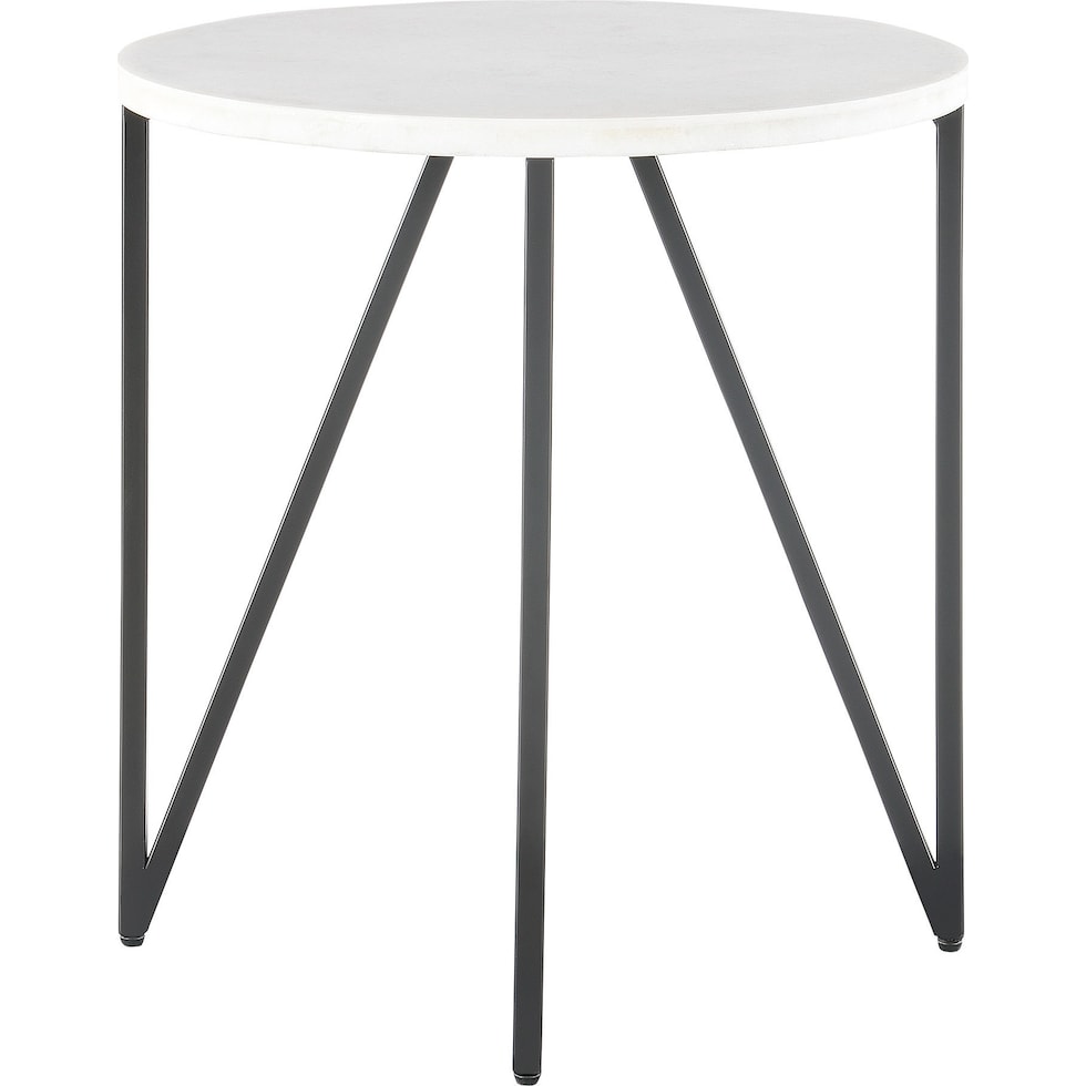 morgan black end table   