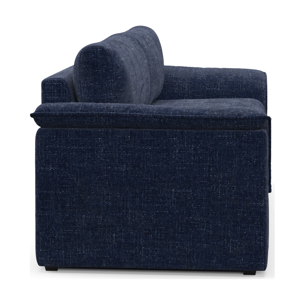 morse blue sofa   