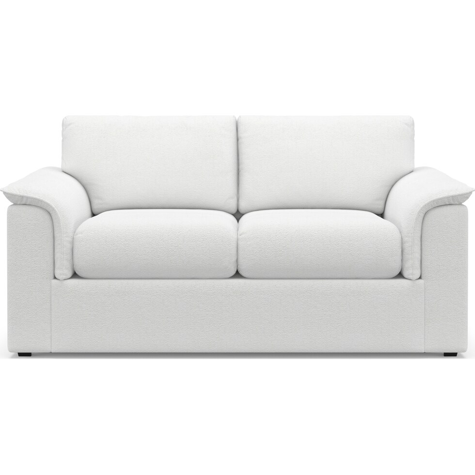 morse white loveseat   