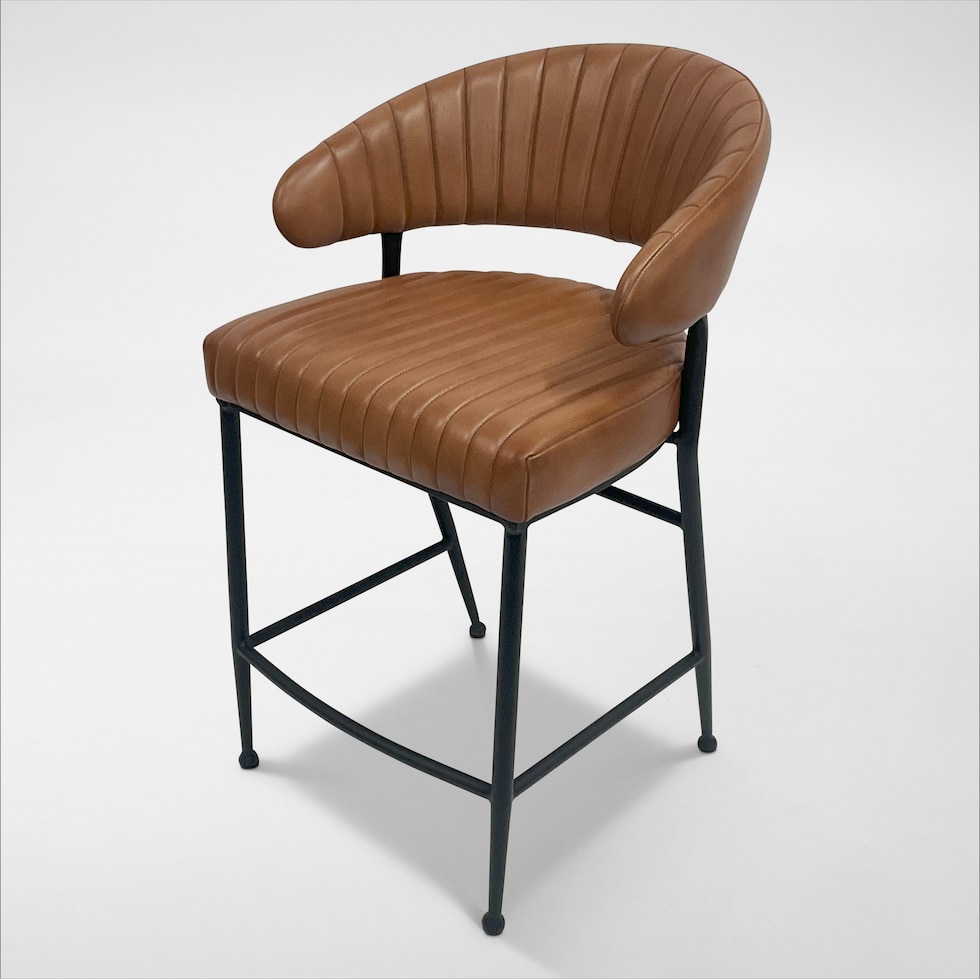 morton brown counter height stool   