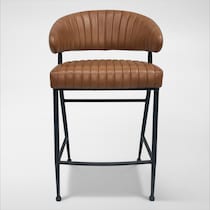morton brown counter height stool   