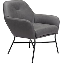 muellen gray accent chair   