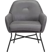 muellen gray accent chair   