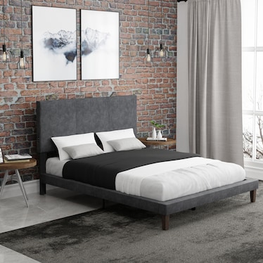 Muellen Upholstered Bed with USB Charging