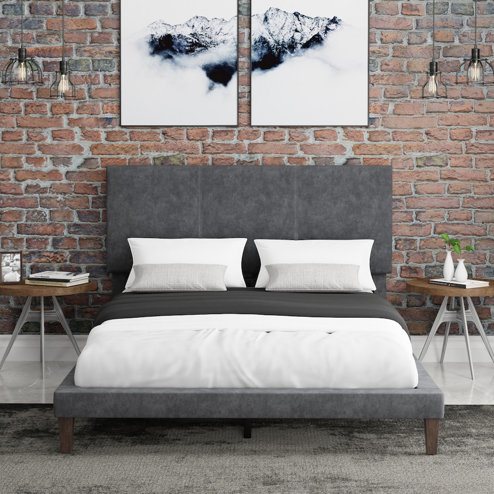 muellen gray full bed   