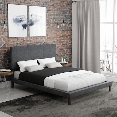 Muellen Upholstered Bed with USB Charging