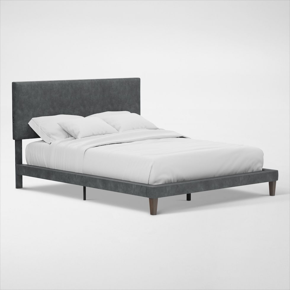 muellen gray queen bed   