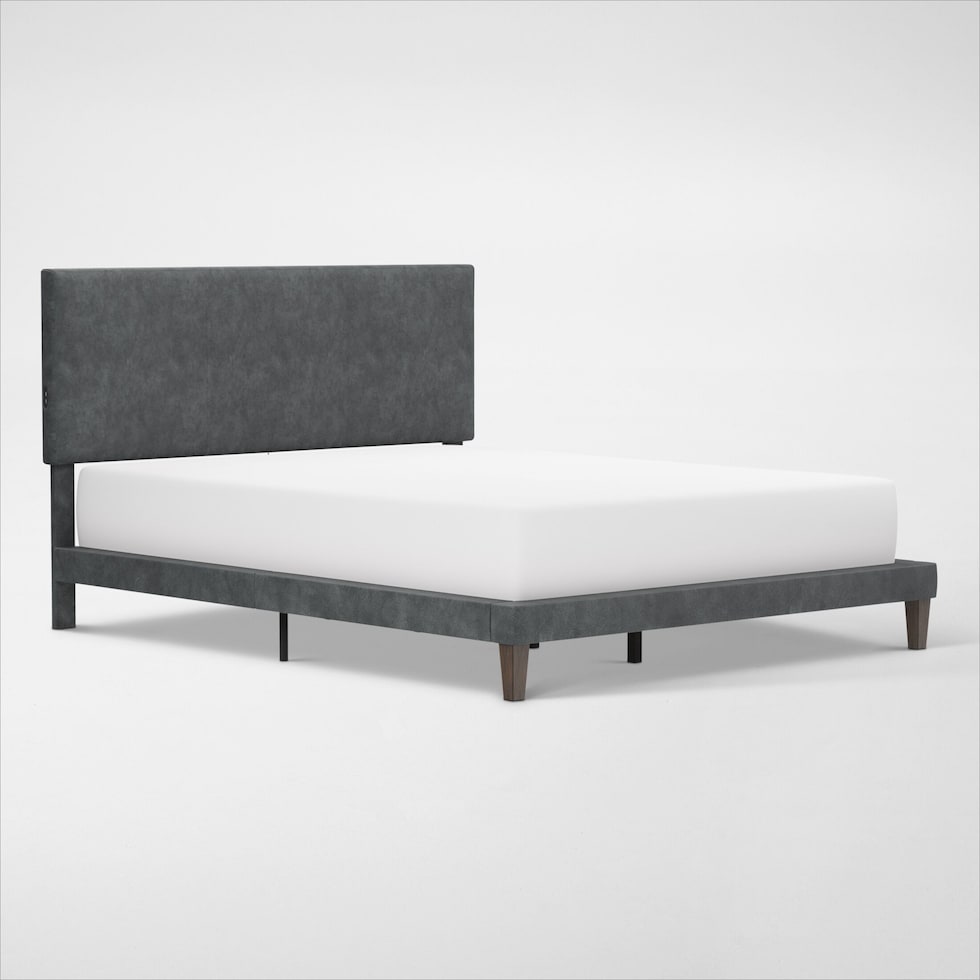 muellen gray queen bed   