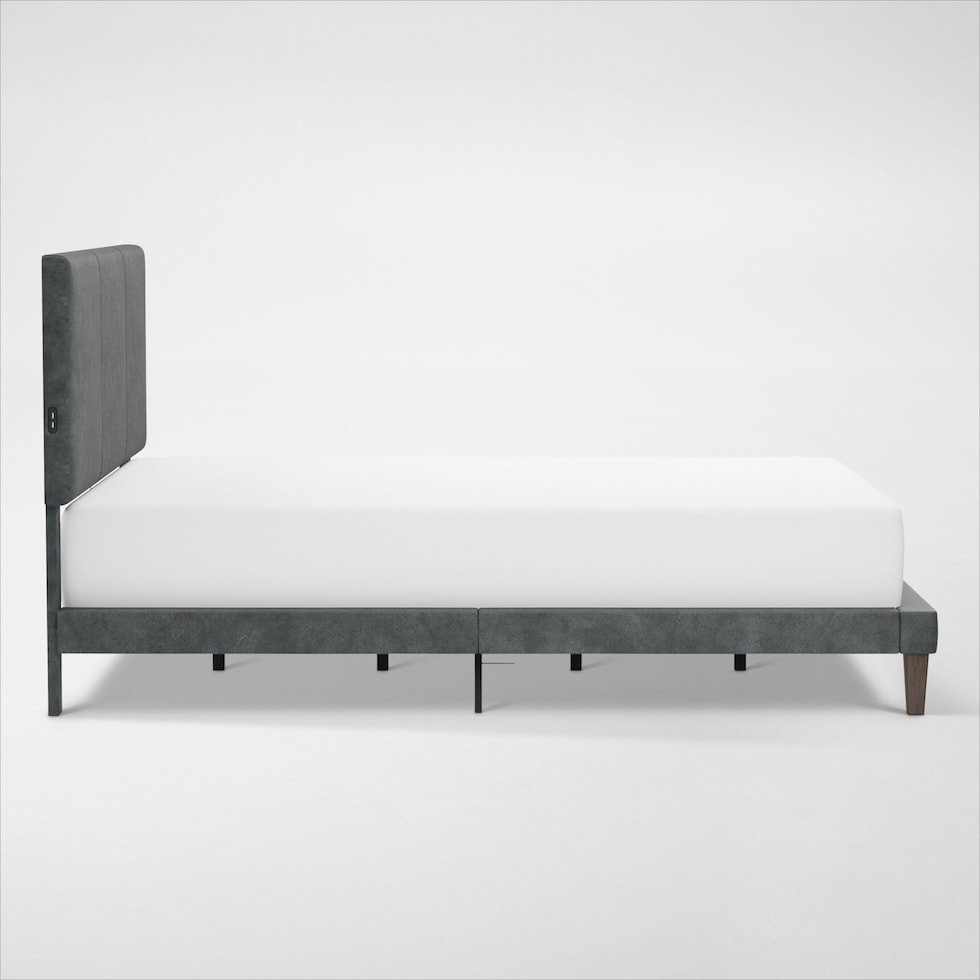 muellen gray queen bed   