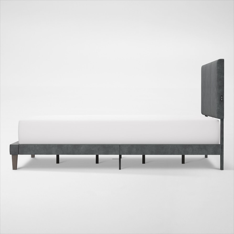 muellen gray queen bed   